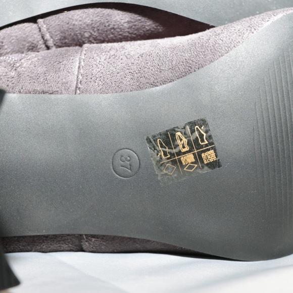 New! Caffenero Black “Suede” Block Heel Inside Zip Calf Boots US 6.5/EU 37 - Picture 8 of 11